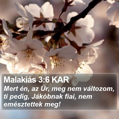 Malakiás 3:6 KAR Bible Verse Image
