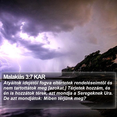 Malakiás 3:7 KAR Bible Verse Image