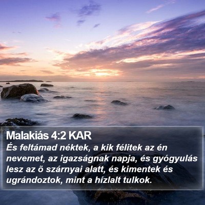 Malakiás 4:2 KAR Bible Verse Image