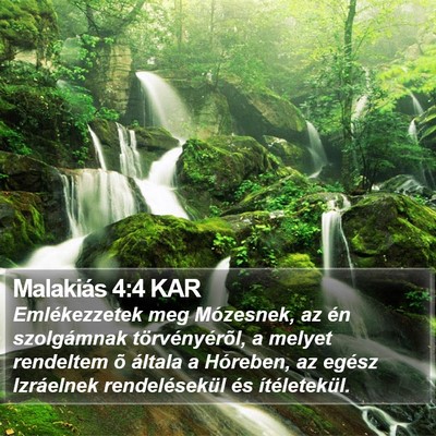 Malakiás 4:4 KAR Bible Verse Image