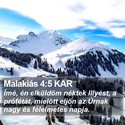 Malakiás 4:5 KAR Bible Verse Image