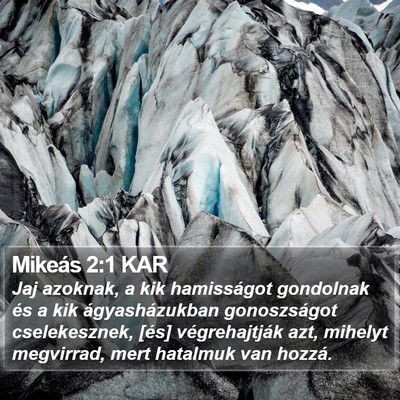 Mikeás 2:1 KAR Bible Verse Image