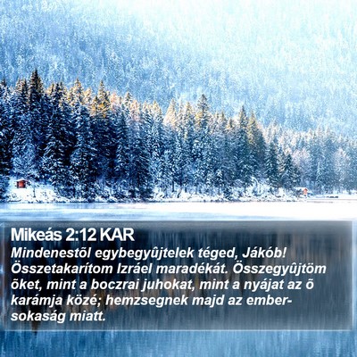 Mikeás 2:12 KAR Bible Verse Image