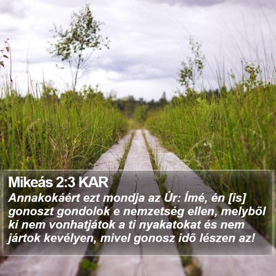 Mikeás 2:3 KAR Bible Verse Image