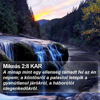 Mikeás 2:8 KAR Bible Verse Image