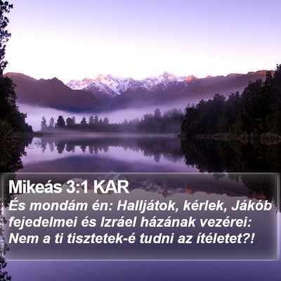 Mikeás 3:1 KAR Bible Verse Image