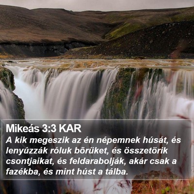 Mikeás 3:3 KAR Bible Verse Image