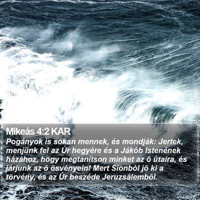 Mikeás 4:2 KAR Bible Verse Image
