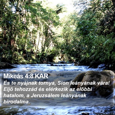 Mikeás 4:8 KAR Bible Verse Image