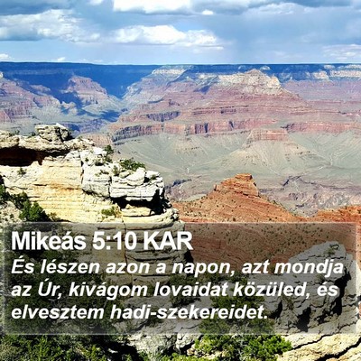 Mikeás 5:10 KAR Bible Verse Image