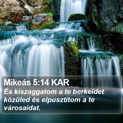 Mikeás 5:14 KAR Bible Verse Image