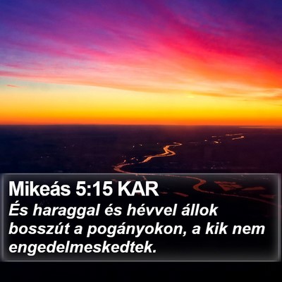Mikeás 5:15 KAR Bible Verse Image