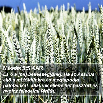 Mikeás 5:5 KAR Bible Verse Image