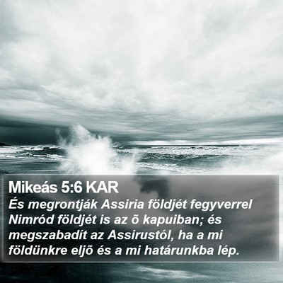 Mikeás 5:6 KAR Bible Verse Image