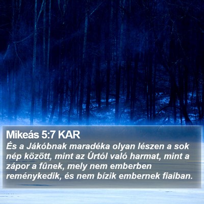 Mikeás 5:7 KAR Bible Verse Image
