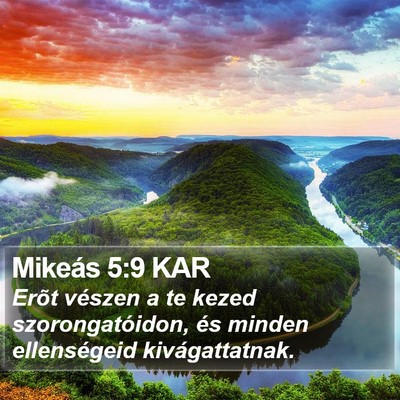 Mikeás 5:9 KAR Bible Verse Image
