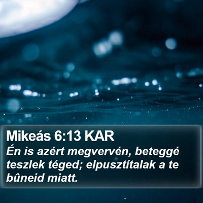 Mikeás 6:13 KAR Bible Verse Image
