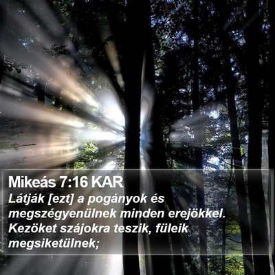 Mikeás 7:16 KAR Bible Verse Image