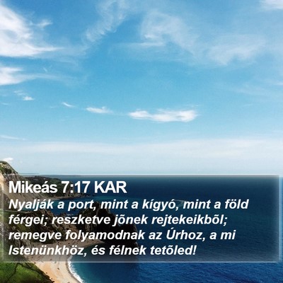 Mikeás 7:17 KAR Bible Verse Image