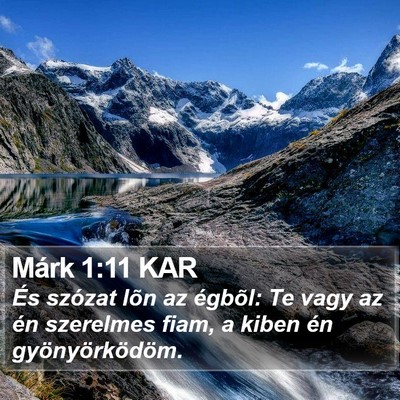 Márk 1:11 KAR Bible Verse Image