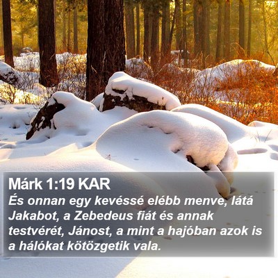 Márk 1:19 KAR Bible Verse Image