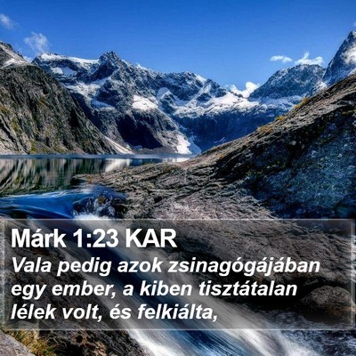 Márk 1:23 KAR Bible Verse Image