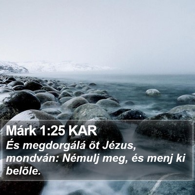 Márk 1:25 KAR Bible Verse Image