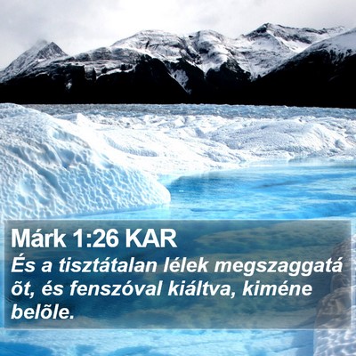 Márk 1:26 KAR Bible Verse Image
