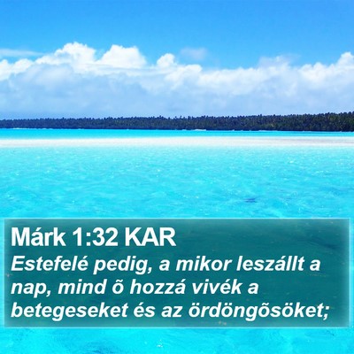 Márk 1:32 KAR Bible Verse Image