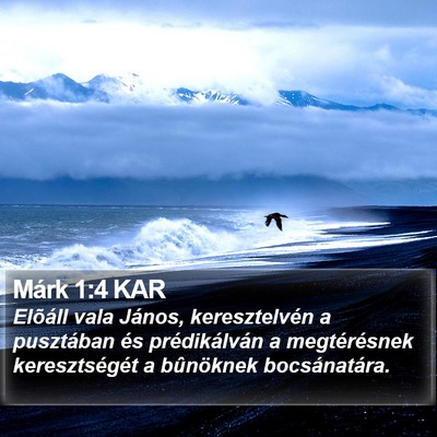 Márk 1:4 KAR Bible Verse Image