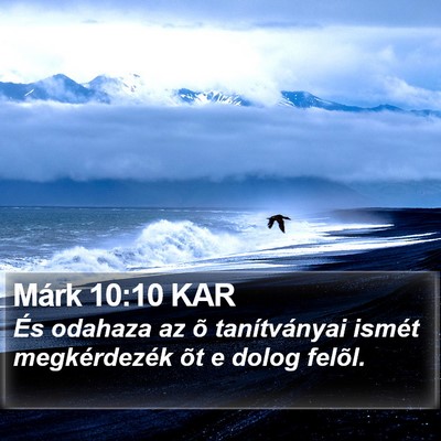 Márk 10:10 KAR Bible Verse Image
