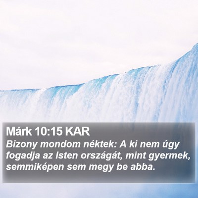 Márk 10:15 KAR Bible Verse Image