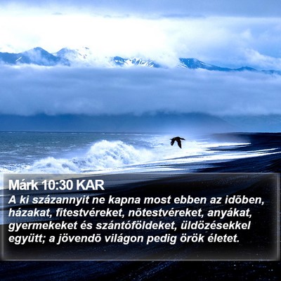 Márk 10:30 KAR Bible Verse Image