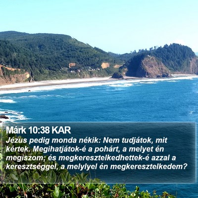 Márk 10:38 KAR Bible Verse Image