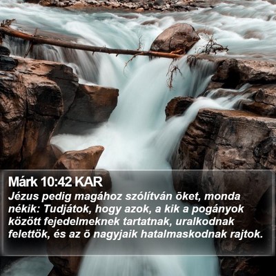 Márk 10:42 KAR Bible Verse Image