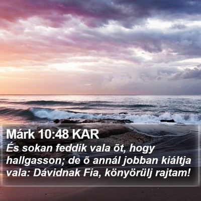 Márk 10:48 KAR Bible Verse Image