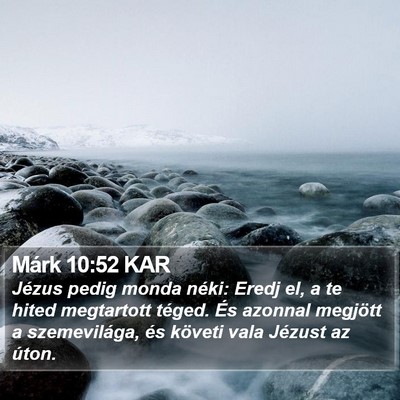 Márk 10:52 KAR Bible Verse Image