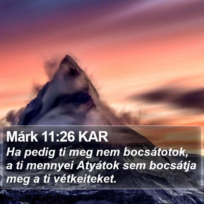Márk 11:26 KAR Bible Verse Image