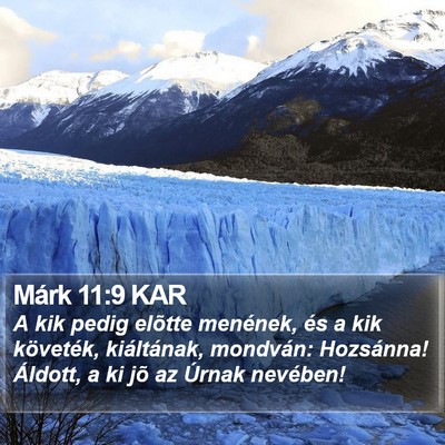 Márk 11:9 KAR Bible Verse Image