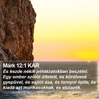 Márk 12:1 KAR Bible Verse Image