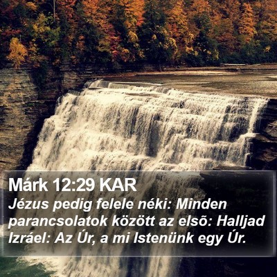 Márk 12:29 KAR Bible Verse Image
