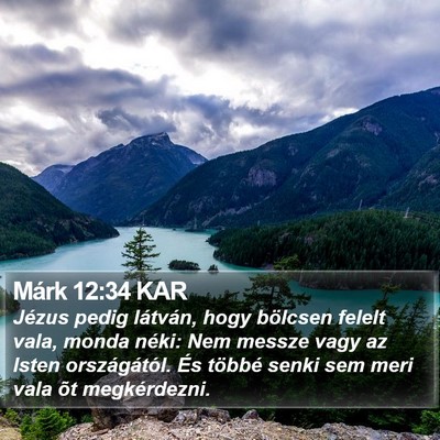 Márk 12:34 KAR Bible Verse Image