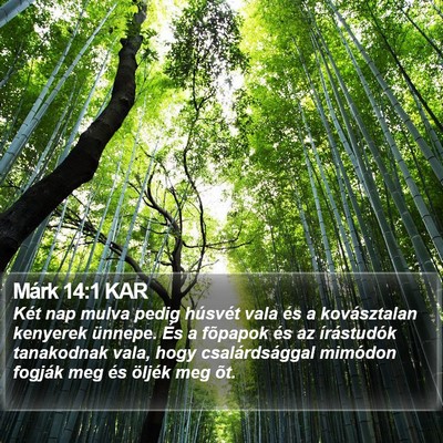 Márk 14:1 KAR Bible Verse Image