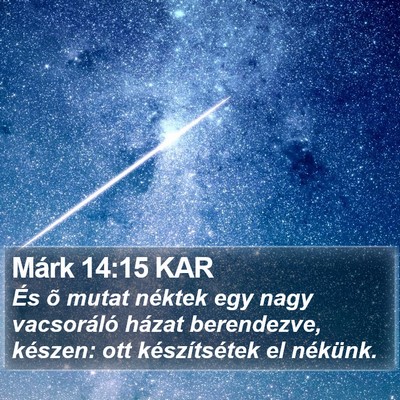 Márk 14:15 KAR Bible Verse Image