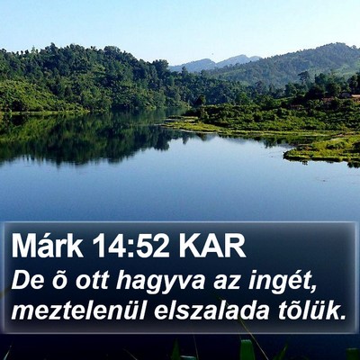 Márk 14:52 KAR Bible Verse Image