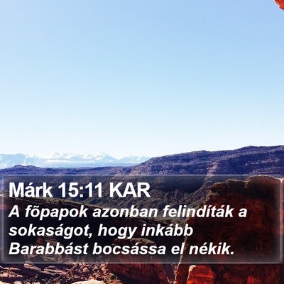 Márk 15:11 KAR Bible Verse Image