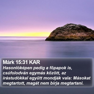 Márk 15:31 KAR Bible Verse Image