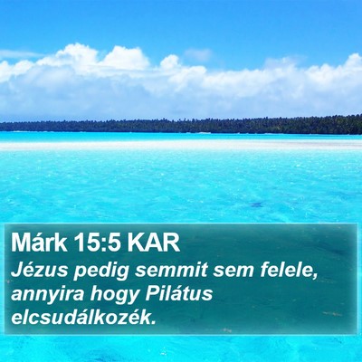 Márk 15:5 KAR Bible Verse Image