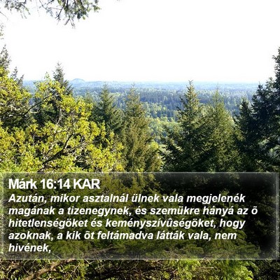 Márk 16:14 KAR Bible Verse Image