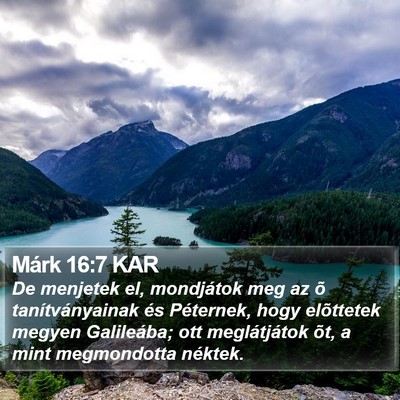Márk 16:7 KAR Bible Verse Image